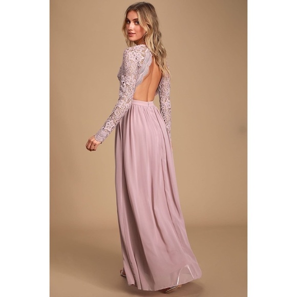 [Lulus] NWT Awaken My Love Lace Maxi Dress - Picture 1 of 9